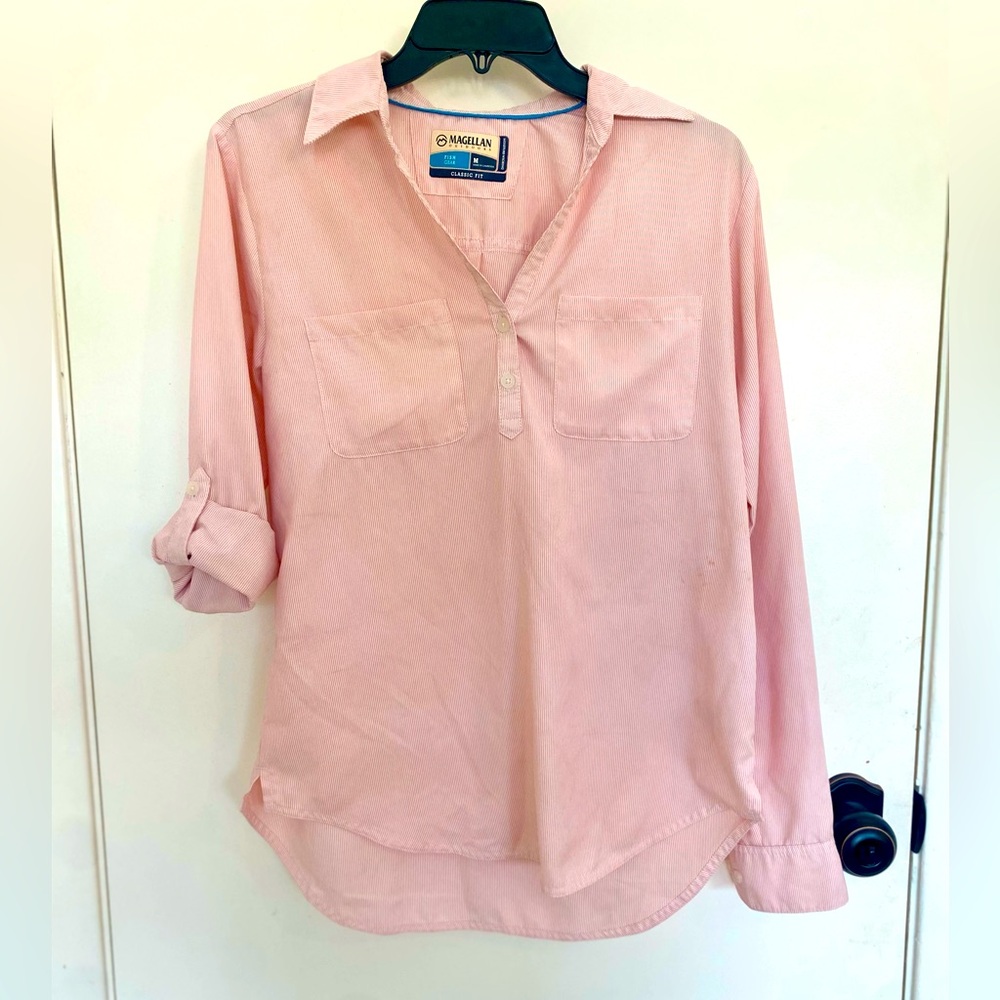 Magellan pink fishing shirt
